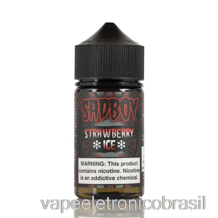 Vape Eletrônico Ice Morango Sangue - Sadboy - 60ml 6mg